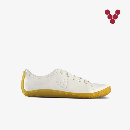 Vivobarefoot Addis Hvite Joggesko Barn [7-BMAO]